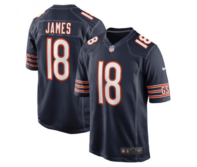 Chicago Bears Jesse James Men's Nike Navy Game Jersey
