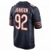 Chicago Bears Caleb Johnson Men's Nike Navy Game Jersey