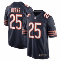Chicago Bears Artie Burns Men's Nike Navy Game Jersey