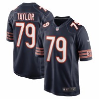 Chicago Bears Alex Taylor Men's Nike Navy Game Jersey