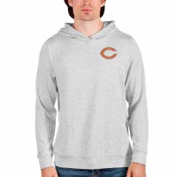 Chicago Bears Men's Antigua Heathered Gray Absolute Pullover Hoodie