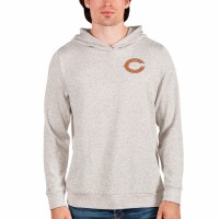 Chicago Bears Men's Antigua Oatmeal Absolute Pullover Hoodie