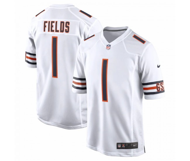 Chicago Bears Justin Fields Men's Nike White Player Game Jersey