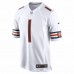 Chicago Bears Justin Fields Men's Nike White Player Game Jersey