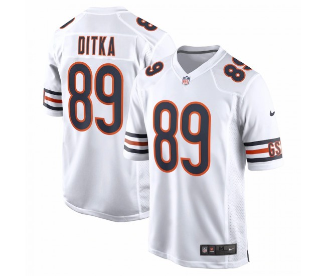 Chicago Bears Mike Ditka Men's Nike White Retired Player Game Jersey