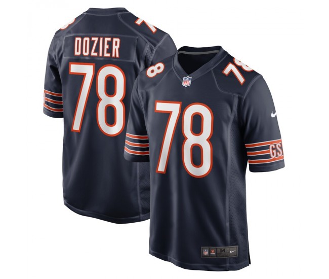 Chicago Bears Dakota Dozier Men's Nike Navy Game Jersey