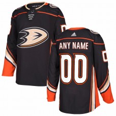 Anaheim Ducks Men's adidas Black Authentic Custom Jersey