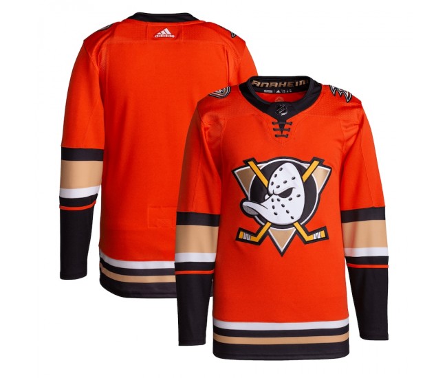 Anaheim Ducks Men's adidas Orange Alternate Primegreen Authentic Pro Blank Jersey