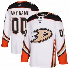 Anaheim Ducks Men's adidas White 2020/21 Away Authentic Custom Jersey