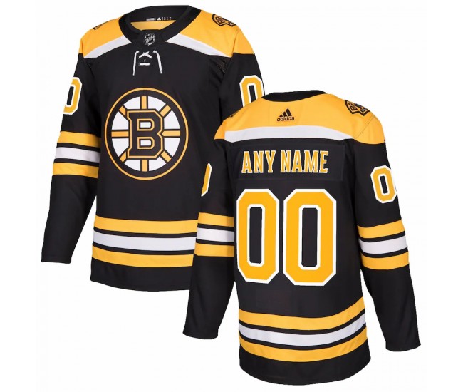 Boston Bruins Men's adidas Black Authentic Custom Jersey