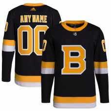 Boston Bruins Men's adidas Black Alternate Primegreen Authentic Pro Custom Jersey