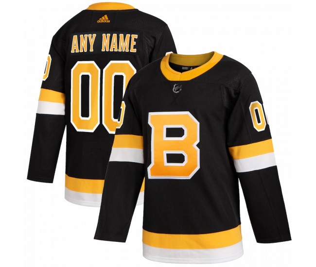 Boston Bruins Men's adidas Black 2019/20 Alternate Authentic Custom Jersey