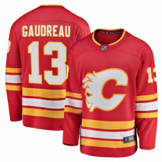 Calgary Flames Johnny Gaudreau Men's Fanatics Branded Red Home 2020/21 Premier Breakaway Player Jersey