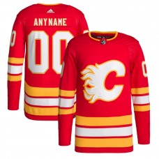 Calgary Flames Men's adidas Red 2020/21 Home Primegreen Authentic Pro Custom Jersey