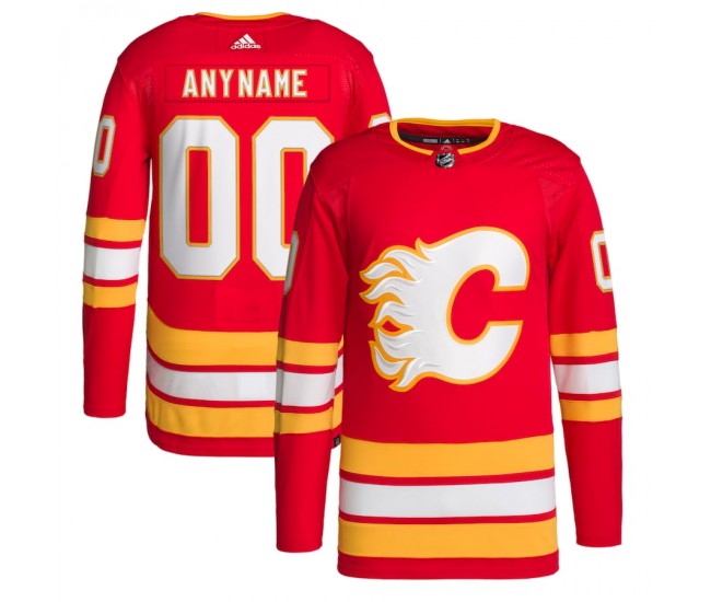 Calgary Flames Men's adidas Red 2020/21 Home Primegreen Authentic Pro Custom Jersey