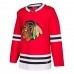Chicago Blackhawks Men's adidas Red Home Authentic Blank Jersey