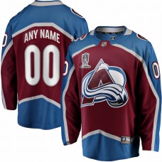 Colorado Avalanche Men's Fanatics Branded Burgundy 2022 Stanley Cup Champions Breakaway Home Custom Jersey