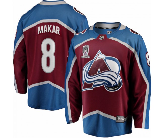 Colorado Avalanche Cale Makar Men's Fanatics Branded Burgundy Home 2022 Stanley Cup Champions Breakaway Player Jersey