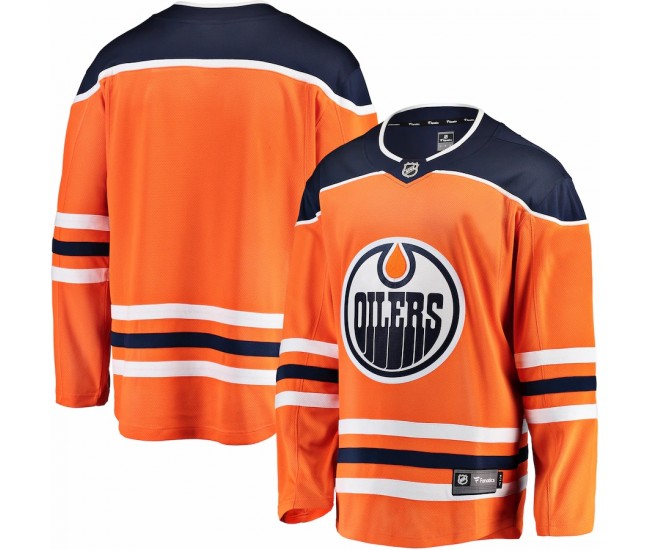 Edmonton Oilers Men's Fanatics Branded Orange Breakaway Home Jersey