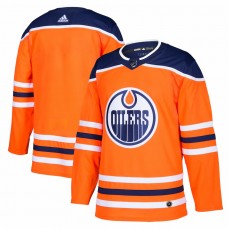 Edmonton Oilers Men's adidas Orange Home Authentic Blank Jersey