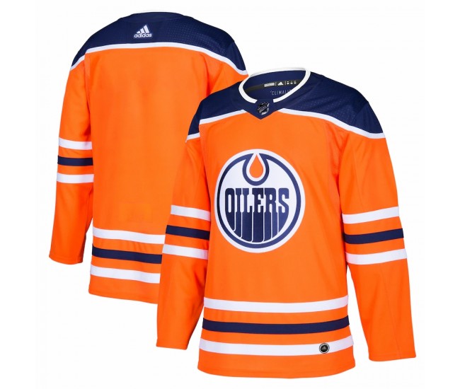Edmonton Oilers Men's adidas Orange Home Authentic Blank Jersey