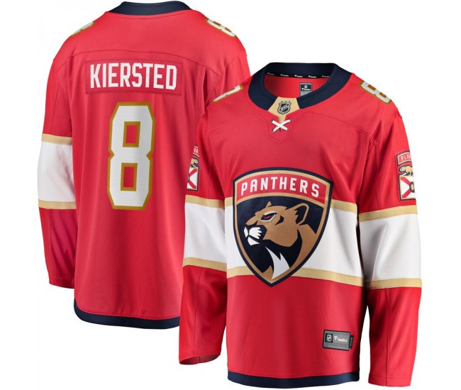 Florida Panthers Matt Kiersted Men's Fanatics Branded Red Home Breakaway Player Jersey