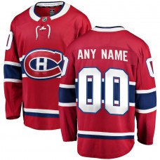 Montreal Canadiens Men's Fanatics Branded Red Home Breakaway Custom Jersey