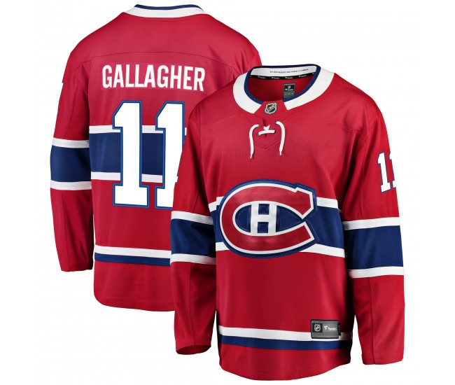 Montreal Canadiens Brendan Gallagher Men's Fanatics Branded Red Breakaway Player Jersey