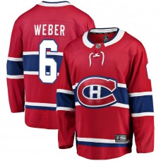 Montreal Canadiens Shea Weber Men's Fanatics Branded Red Breakaway Player Jersey