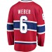 Montreal Canadiens Shea Weber Men's Fanatics Branded Red Breakaway Player Jersey