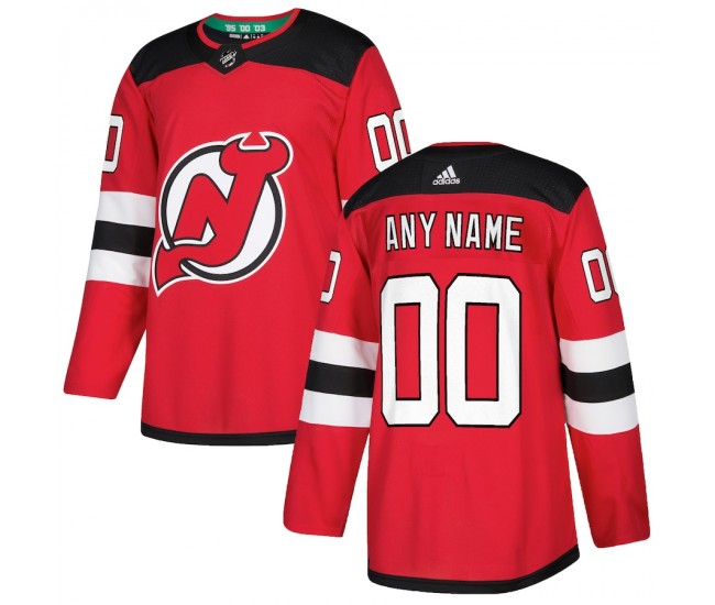 New Jersey Devils Men's adidas Red Authentic Custom Jersey
