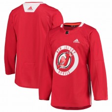 New Jersey Devils Men's adidas Red Authentic Practice Jersey