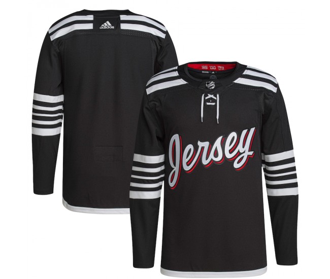 New Jersey Devils Men's adidas Black 2021/22 Alternate Primegreen Authentic Pro Jersey