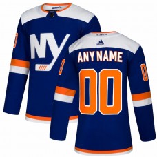 New York Islanders Men's adidas Blue Alternate Authentic Custom Jersey