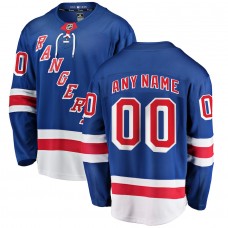 New York Rangers Men's Fanatics Branded Blue Home Breakaway Custom Jersey