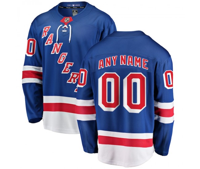 New York Rangers Men's Fanatics Branded Blue Home Breakaway Custom Jersey