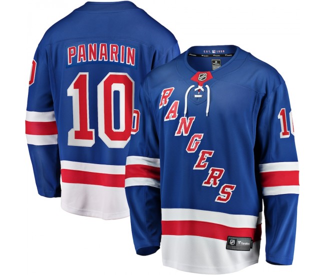 New York Rangers Artemi Panarin Men's Fanatics Branded Blue Home Premier Breakaway Player Jersey