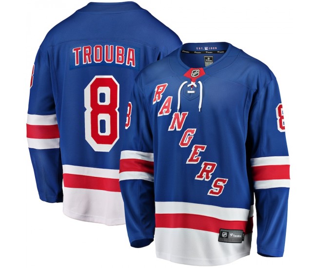New York Rangers Jacob Trouba Men's Fanatics Branded Blue Home Breakaway Jersey