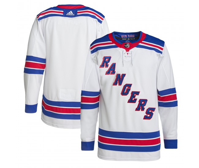 New York Rangers Men's adidas White Away Primegreen Authentic Pro Jersey