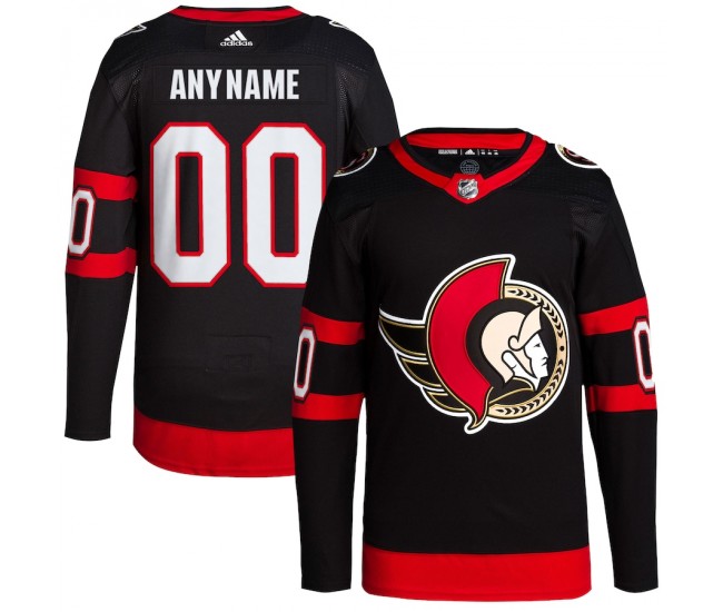 Ottawa Senators Men's adidas Black Home Primegreen Authentic Pro Custom Jersey