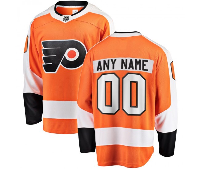 Philadelphia Flyers Men's Fanatics Branded Orange Home Breakaway Custom Jersey