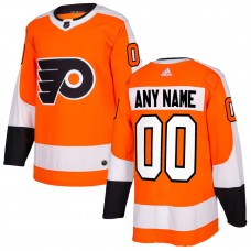 Philadelphia Flyers Men's adidas Orange Authentic Custom Jersey
