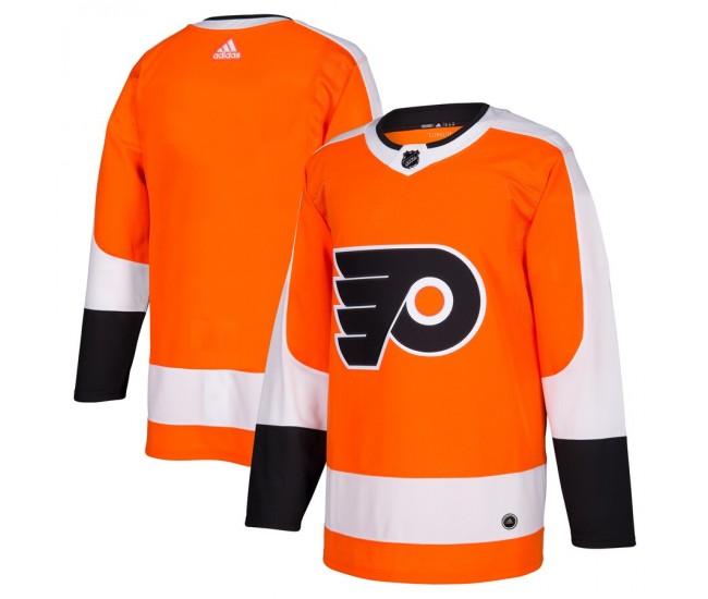 Philadelphia Flyers Men's adidas Orange Home Authentic Blank Jersey