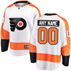Philadelphia Flyers Men's Fanatics Branded White Away Breakaway Custom Jersey