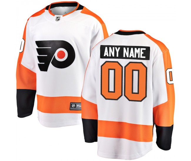 Philadelphia Flyers Men's Fanatics Branded White Away Breakaway Custom Jersey