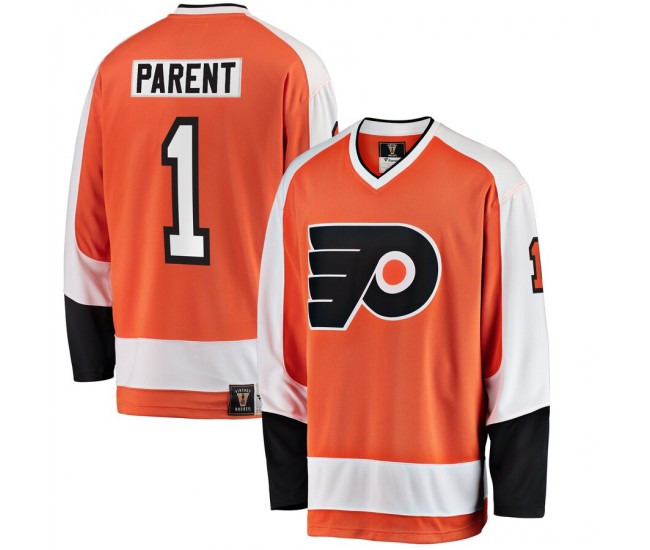 Philadelphia Flyers Bernie Parent Men's Fanatics Branded Orange Premier Breakaway Retired Player Jersey