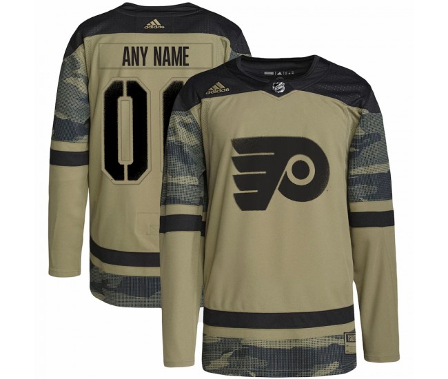 Philadelphia Flyers Men's adidas Camo Military Appreciation Team Authentic Custom Practice Jersey