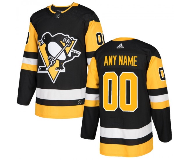 Pittsburgh Penguins Men's adidas Black Authentic Custom Jersey