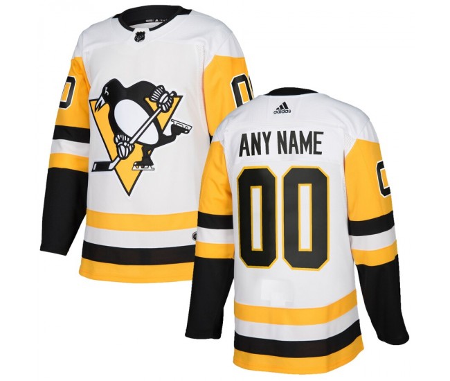 Pittsburgh Penguins Men's adidas White Authentic Custom Jersey