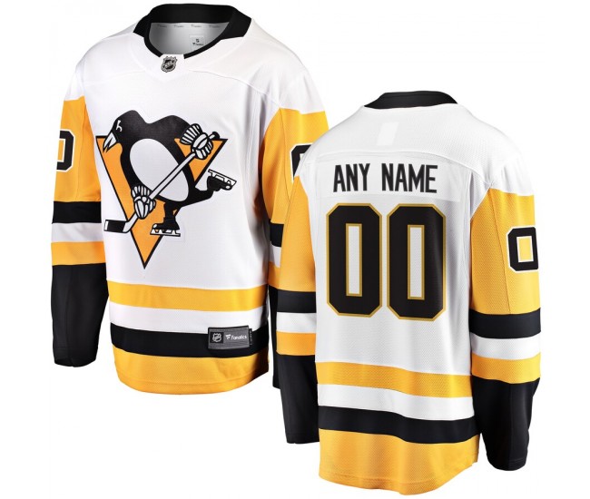 Pittsburgh Penguins Men's Fanatics Branded White Away Breakaway Custom Jersey